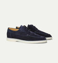 Lace-up Moc Toe Loafers with Contrasting Sole - Slip-on loafers - Photo 6