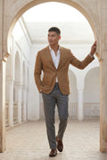 Camel Lightweight Tailored Single-breasted Blazer - Tailored blazers - Photo 15