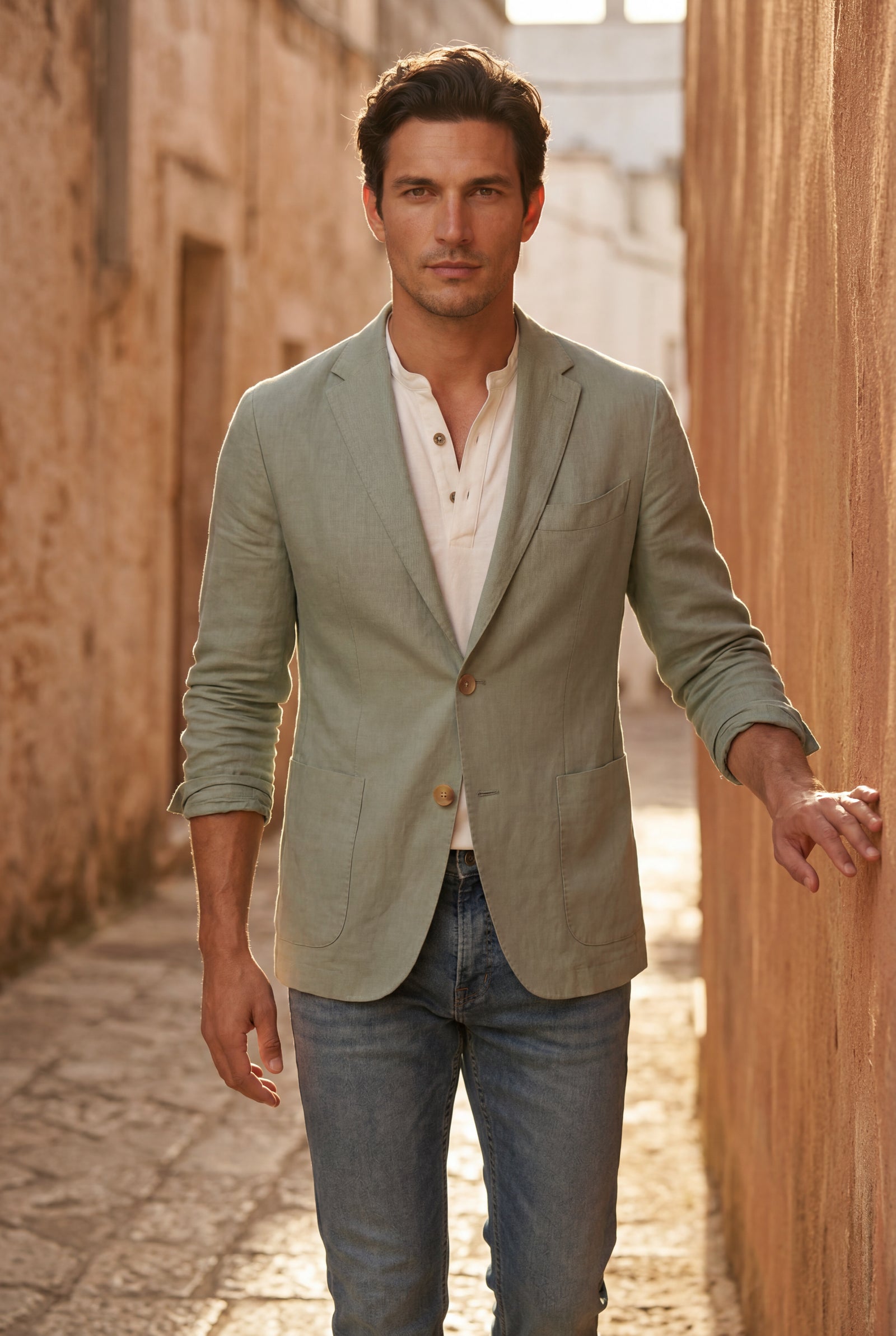 Mint Green Lightweight Tailored Single-breasted Blazer - Tailored blazers - Photo 6