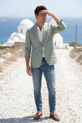 Mint Green Lightweight Tailored Single-breasted Blazer - Tailored blazers - Photo 8