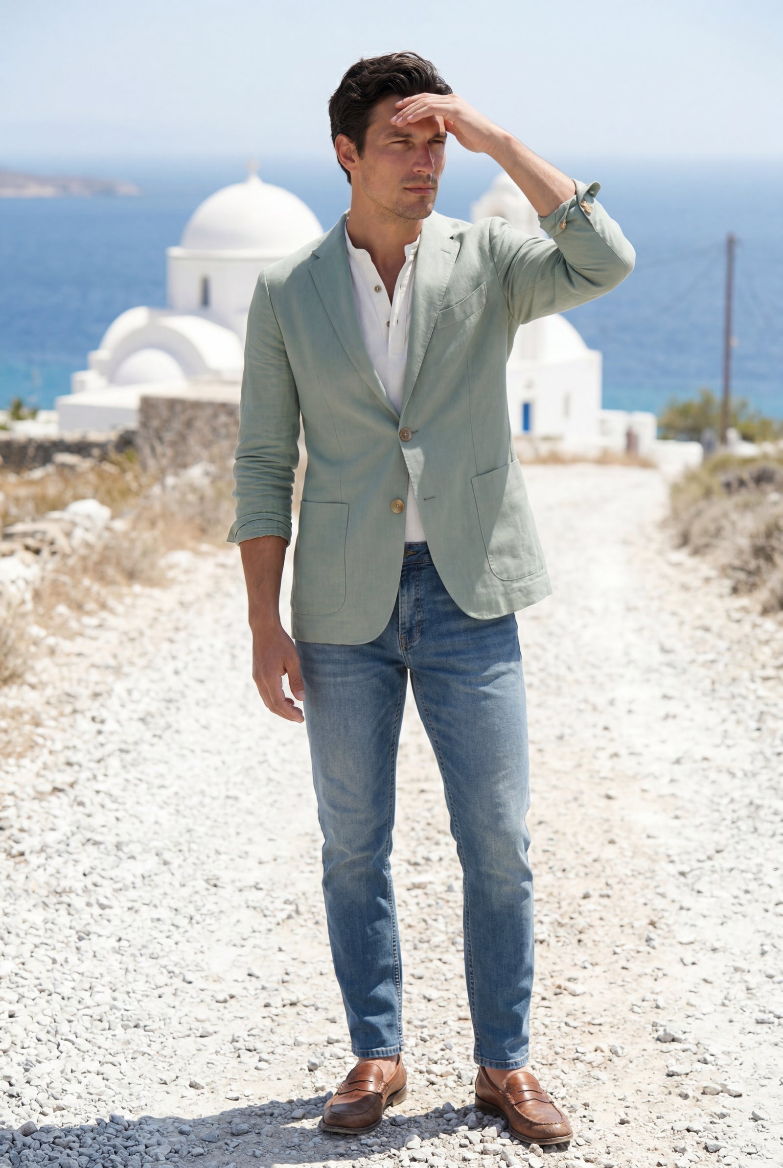 Mint Green Lightweight Tailored Single-breasted Blazer - Tailored blazers - Photo 8