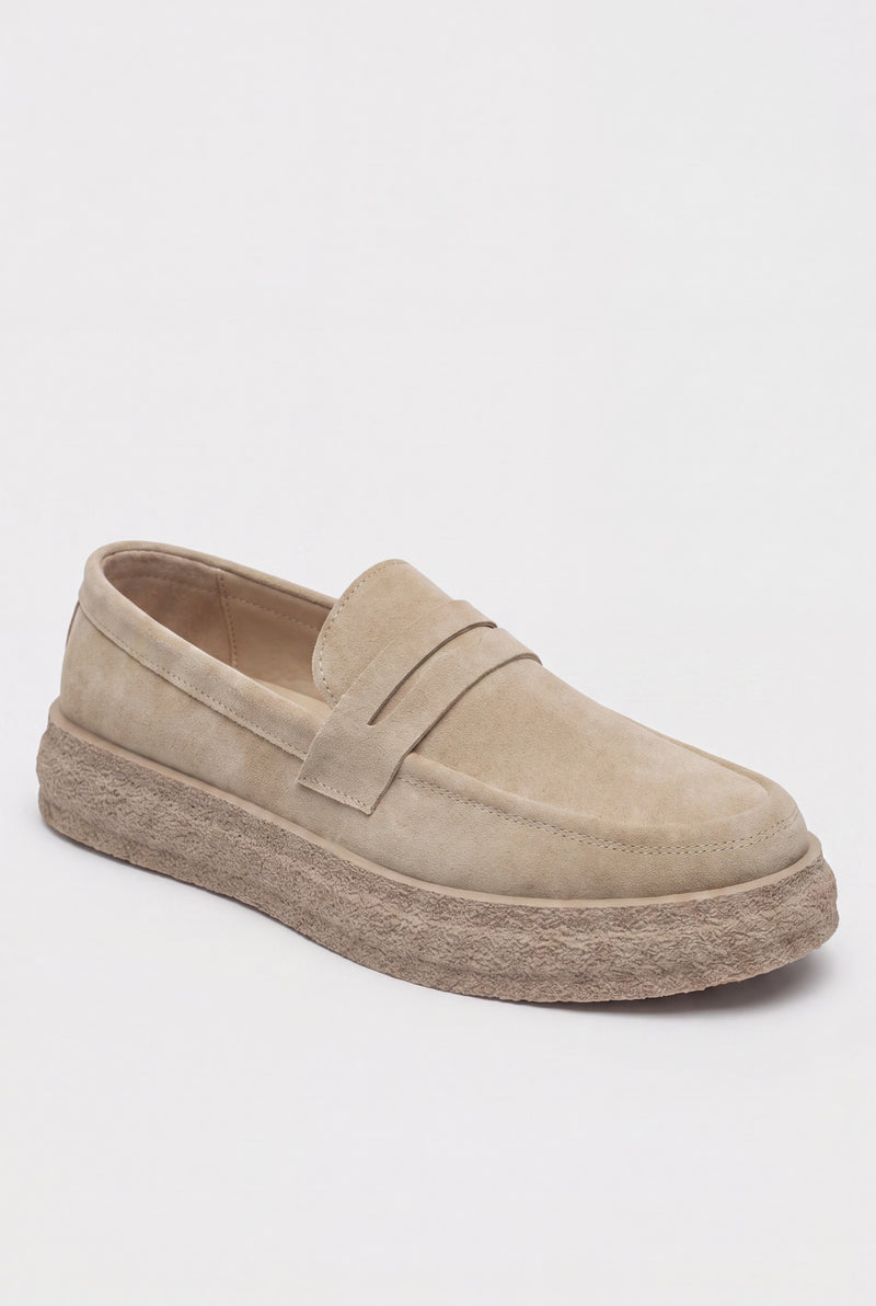 Men's Loafer Thick Sole in Beige — primary packshot