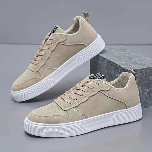 Minimalist Low Top Sneakers with Chunky Textured Sole - Photo 2