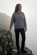 Gray Oversized Ribbed Crewneck Sweater - Oversized sweater - Photo 10
