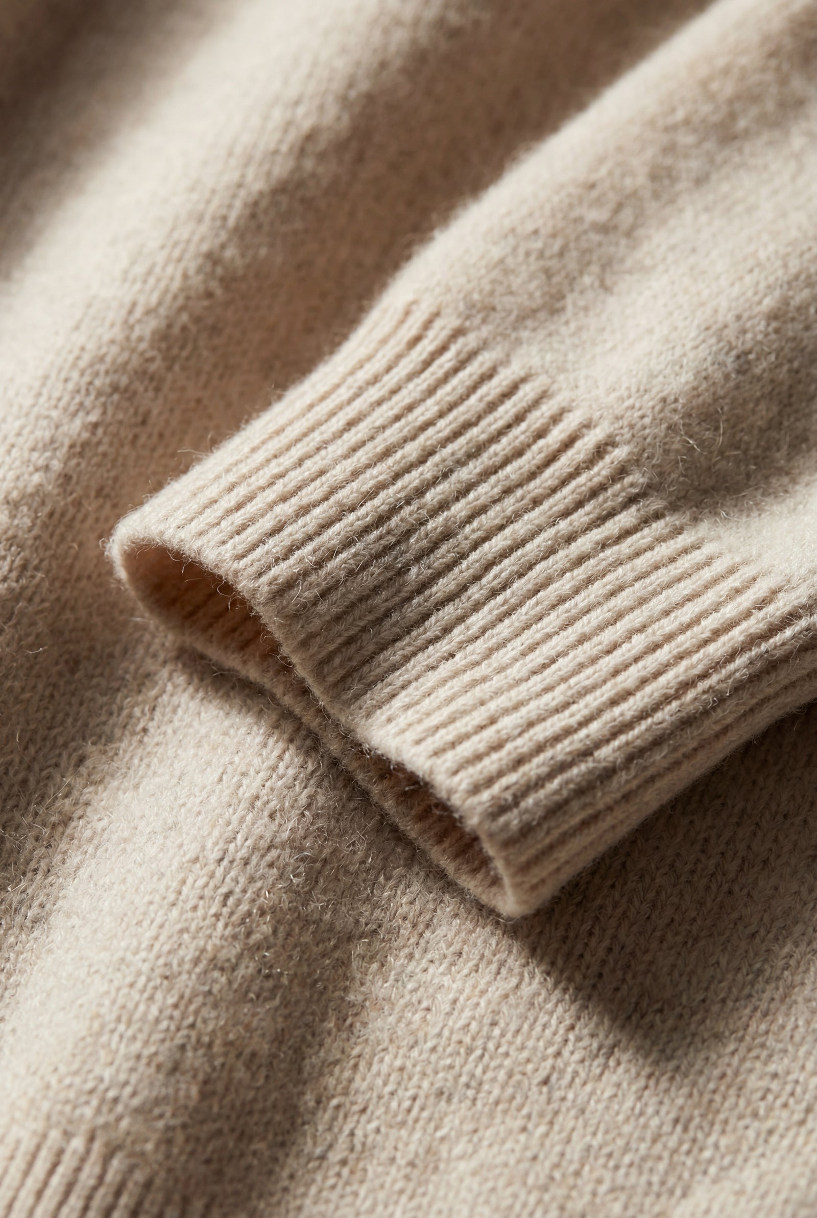 Beige Relaxed Collared Pullover Wide-leg Lounge Set - Leisure set - Photo 3