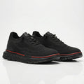 Black Chunky Sole Lace-up Low-top Sneakers - Photo 7