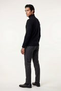 Black Classic Slim Fit Turtleneck Sweater - Photo 2