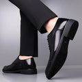 Black High-gloss Cap Toe Oxford Dress Shoes - Oxford shoes - Photo 9