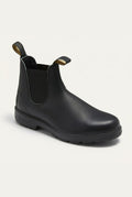 Leather Chelsea Boots in Black — front view