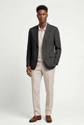 Black Lightweight Tailored Single-breasted Casual Blazer - Casual blazers - Photo 3