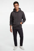Black Lined Regular Fit Pullover Pocket Hoodie - Fleece lined hoodie - Photo 15