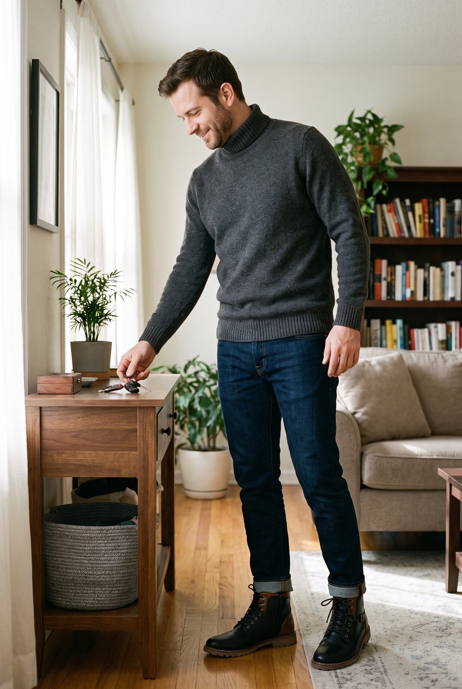 Men's Ankle Boots Stylish in Black — ugc candid
