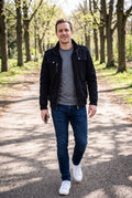 Men's Bomber Jacket Classic Fit in Black — secondary ugc