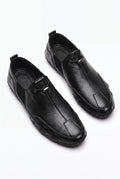 Men's Loafers Slip-On Elastic Gusset in Black — primary packshot