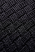 Black Men's Geometric Cable- Textured Pullover Sweater - Photo 5