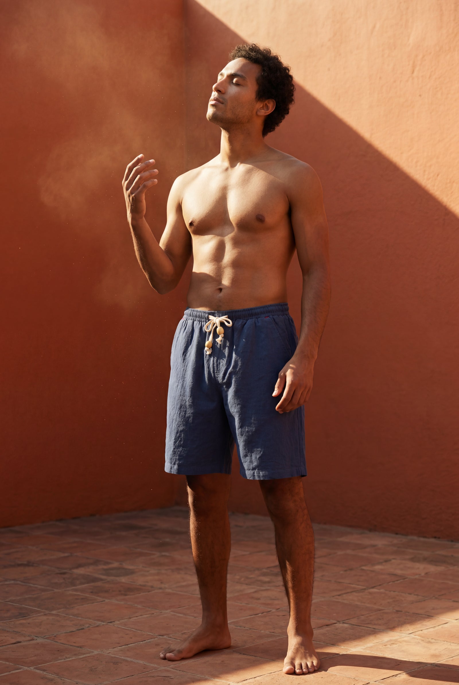 Blue Men's Relaxed-Fit Drawstring Waist Casual Shorts - Photo 18