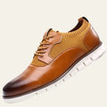 Panel Hybrid Oxford Sneakers with Cushioned Sole - Photo 7