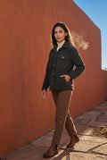 Black Plush Teddy Texture Relaxed Fit Shirt Jacket - Teddy jacket - Photo 15