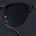 Semi-rimless Square Metal Frame Sunglasses - Photo 8