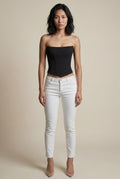 Black Strapless Structured Boned Corset Top - Corset tops - Photo 1