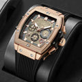 Textured Dial Rectangular Chronograph Dress Watch - Chronograph dress watches - Photo 6