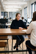 Women's Pullover High Collar in Black — office lifestyle
