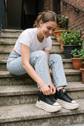 Women's Sneakers Platform in Black — secondary
