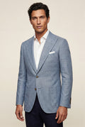 Blue Light Blue Tailored Single-breasted Blazer - Tailored blazers - Photo 1
