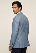 Blue Light Blue Tailored Single-breasted Blazer - Tailored blazers - Photo 2