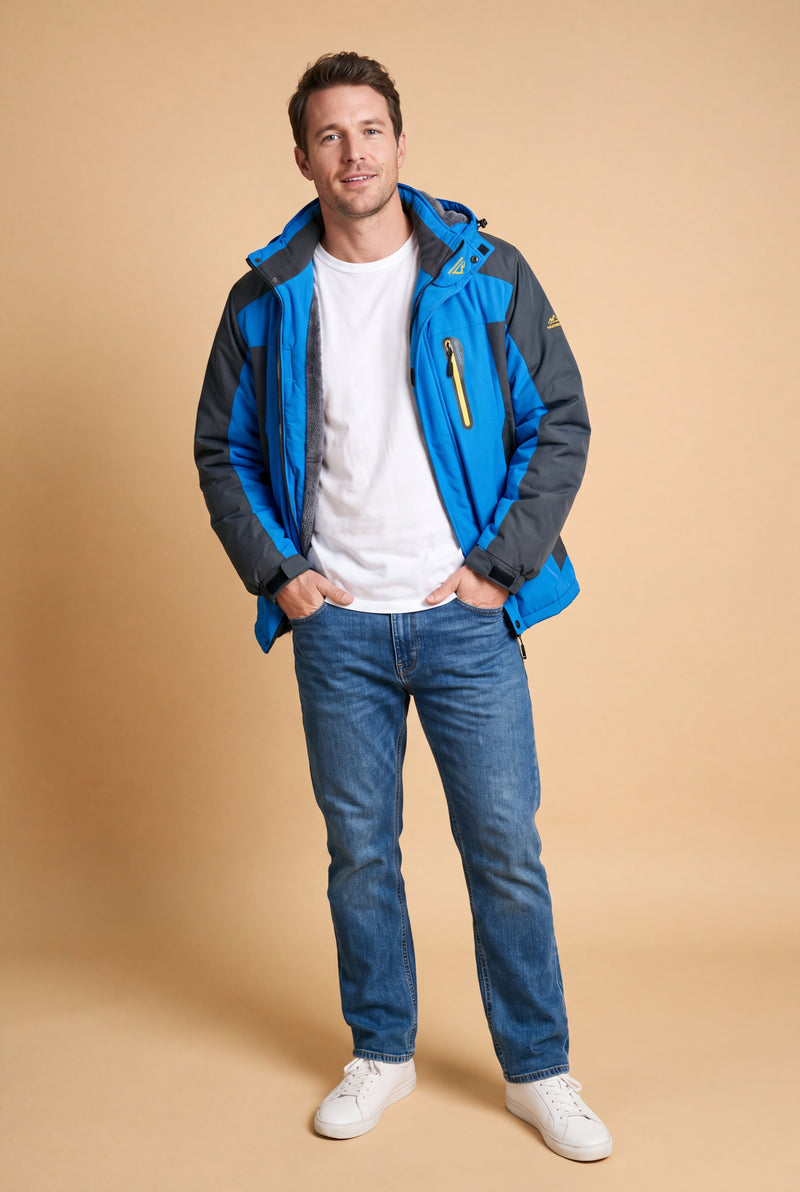 Men's Jacket Oversized Fleece in Blue — studio