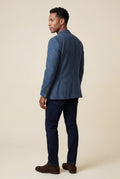 Blue Slim Tailored Single-breasted Formal Blazer - Formal blazers - Photo 10