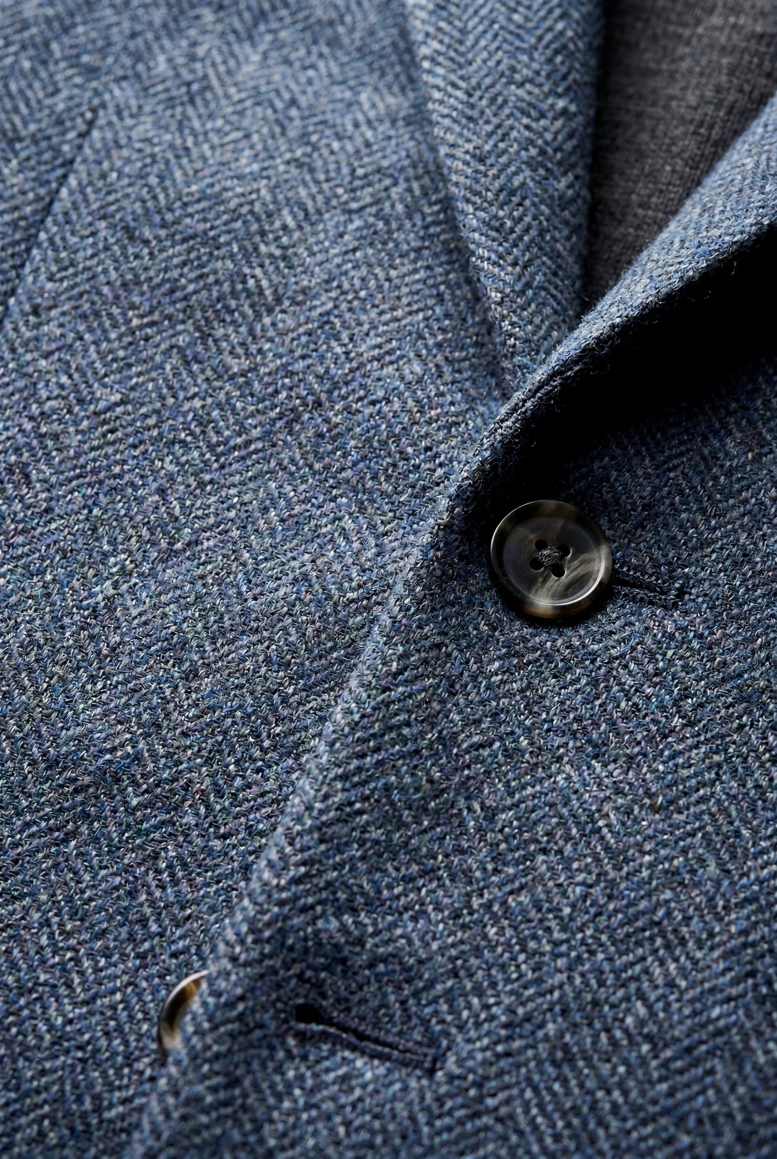 Blue Slim Tailored Single-breasted Formal Blazer - Formal blazers - Photo 11