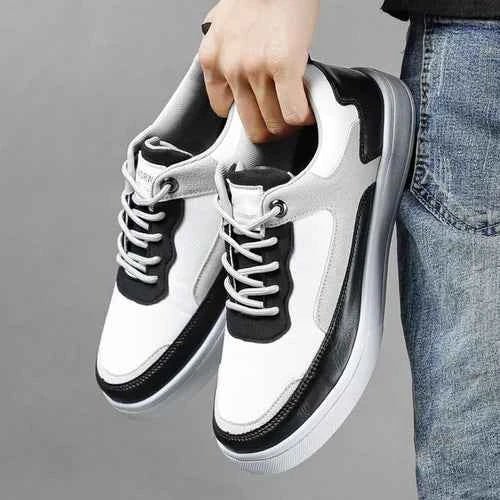 Color-block Low-top Lace-up Sneakers - Smart casual footwear - Photo 5