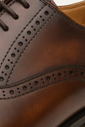 Leather Brogue Dress Shoes in Brown — other
