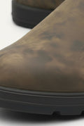 Leather Chelsea Boots in Brown — detail