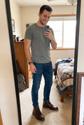 Men's Ankle Boots Stylish in Brown — ugc mirror selfie