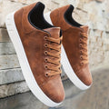 Minimalist Faux Low-top Lace-up Sneakers - Photo 7