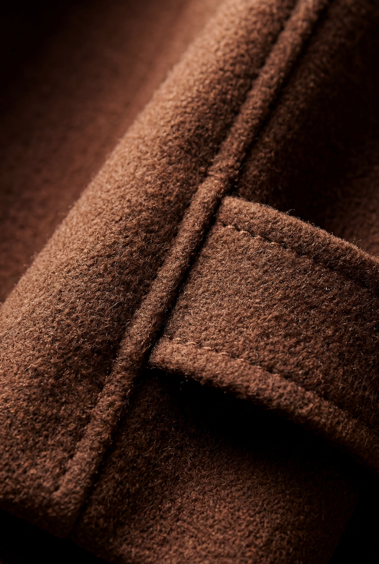 Brown Tailored Longline Coat with Adjustable Belt - Long coat - Photo 5