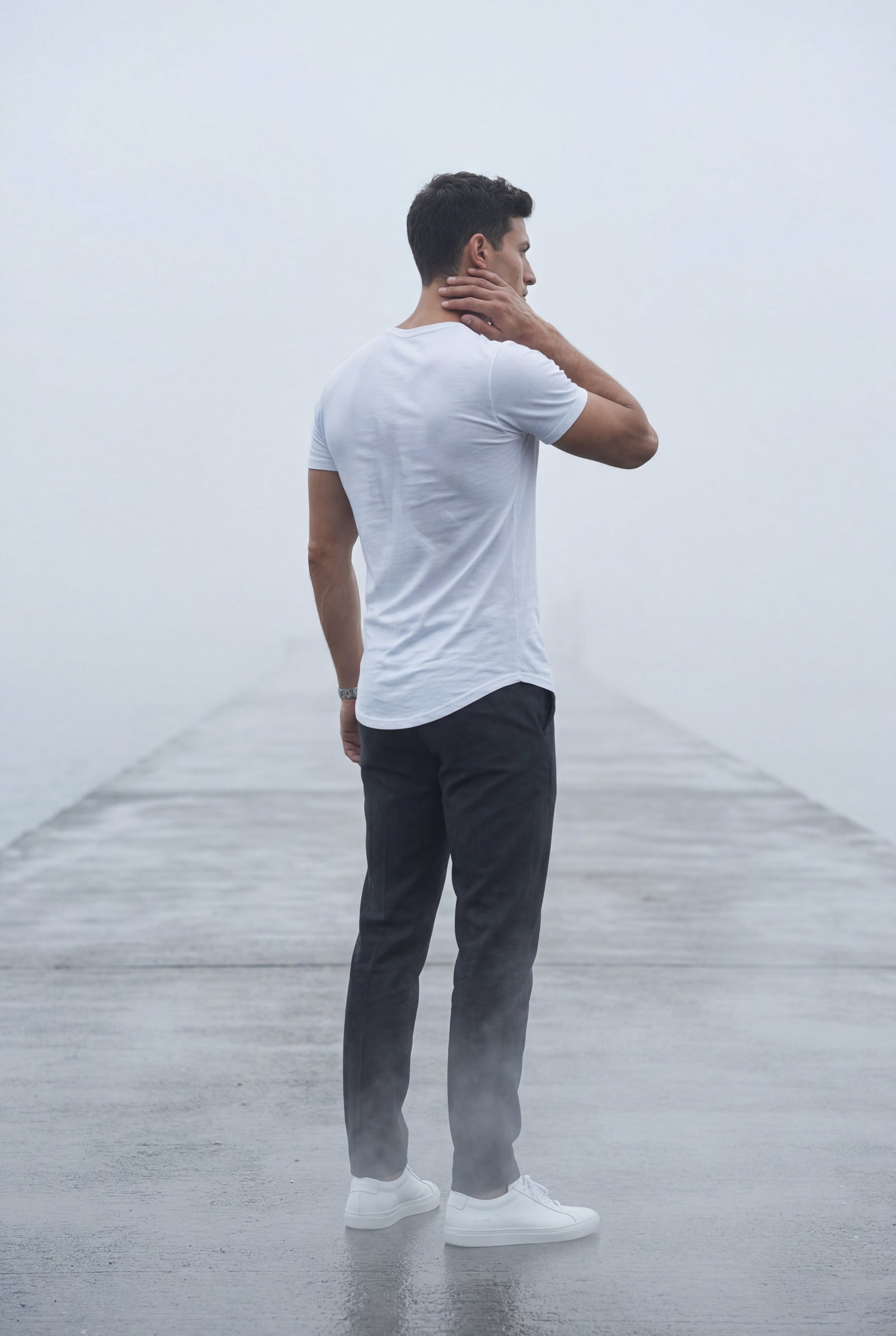 White Slim Fit Crew Neck Short Sleeve Tee - Short sleeve t-shirts - Photo 19