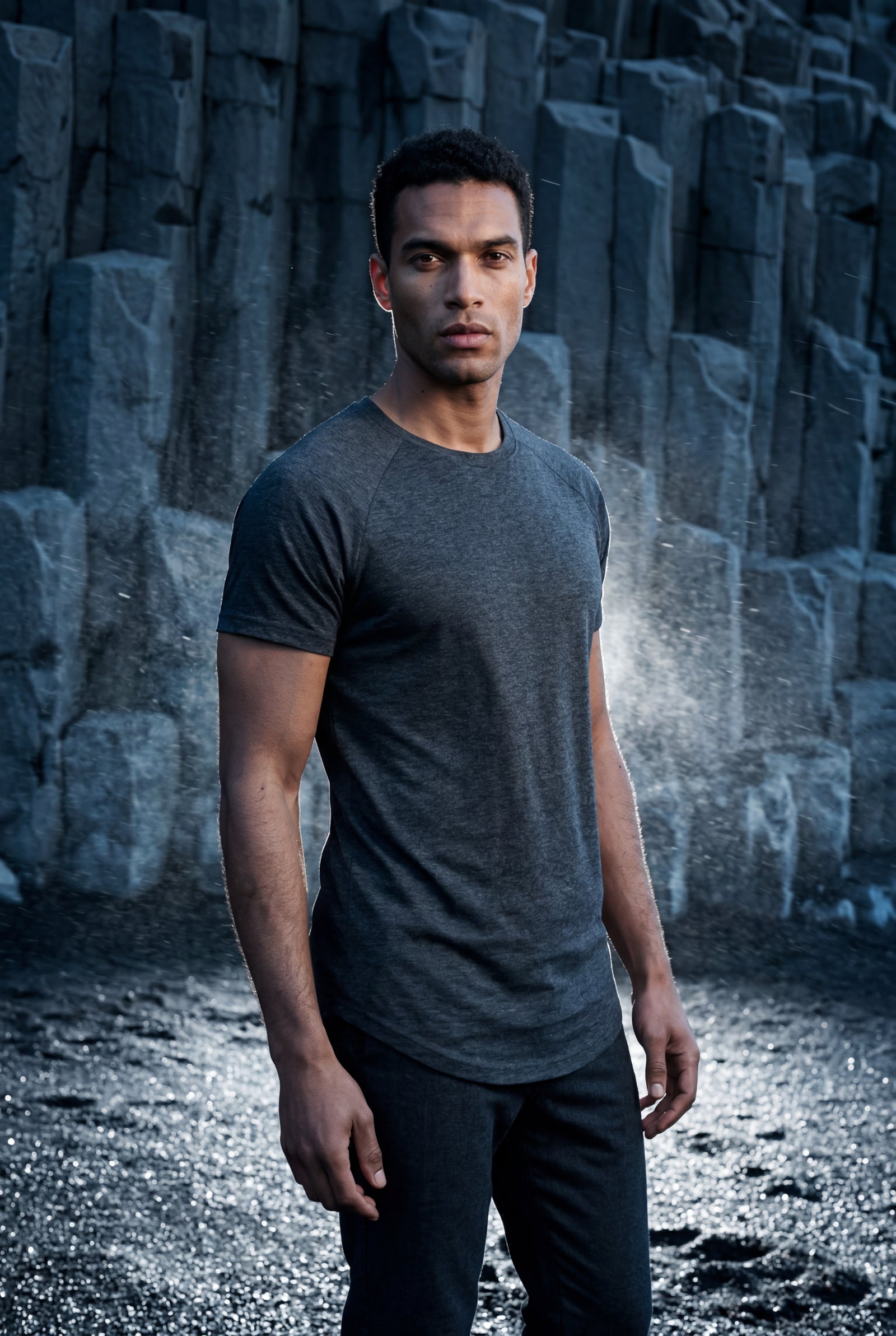 Dark Gray Slim Fit Crew Neck Short Sleeve Tee - Short sleeve t-shirts - Photo 22