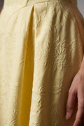 Butter Yellow Butter Yellow Floral Jacquard Halterneck A-line Midi Dress - Halterneck midi dress - Photo 3