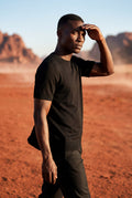 Black Fine Relaxed Fit Short Sleeve T-shirt - Relaxed fit t-shirt - Photo 14