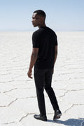 Black Fine Relaxed Fit Short Sleeve T-shirt - Relaxed fit t-shirt - Photo 8