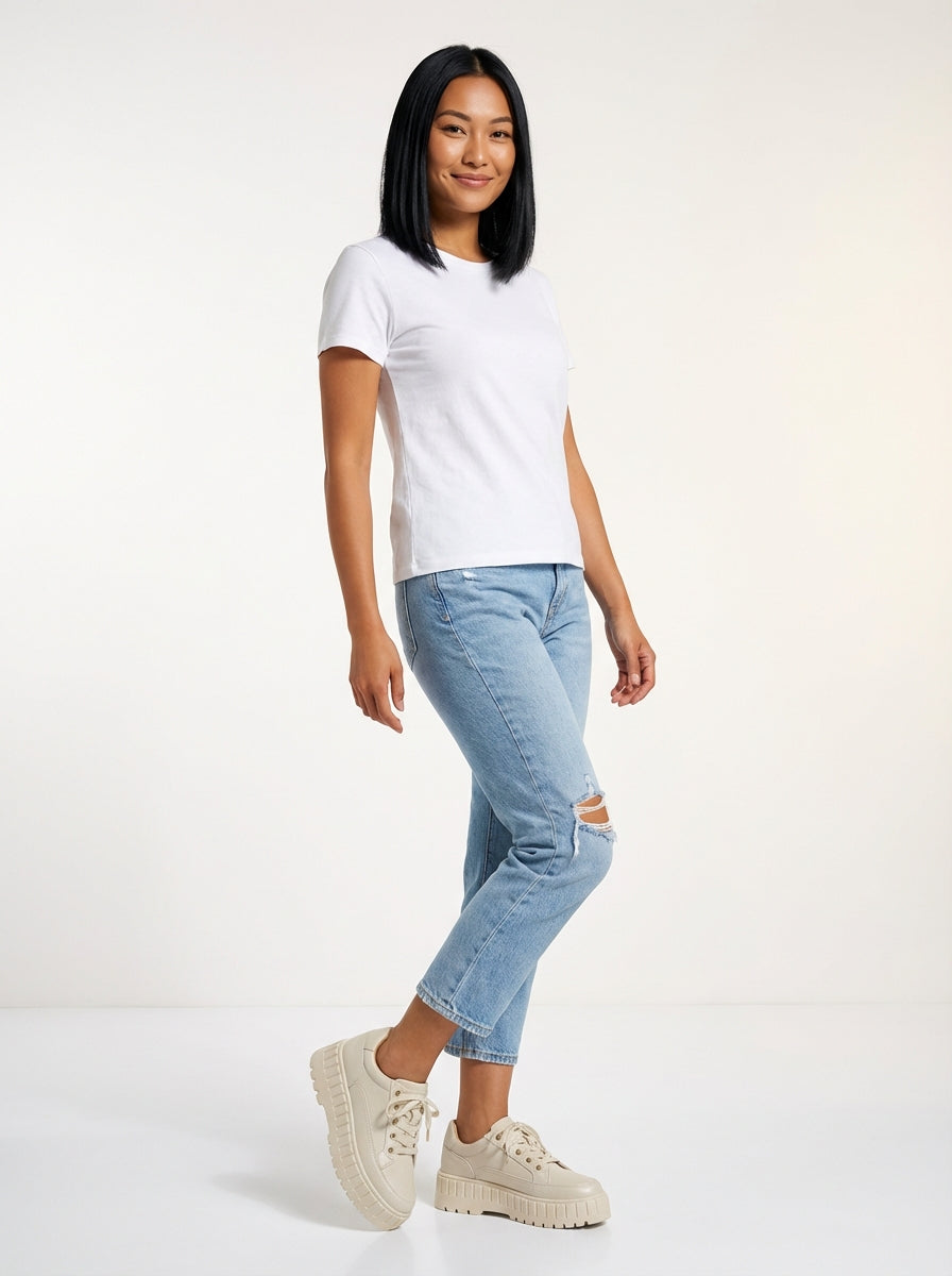 Chunky Platform Lace-up Sneakers with Ridged Sole - Platform sneakers - Photo 9