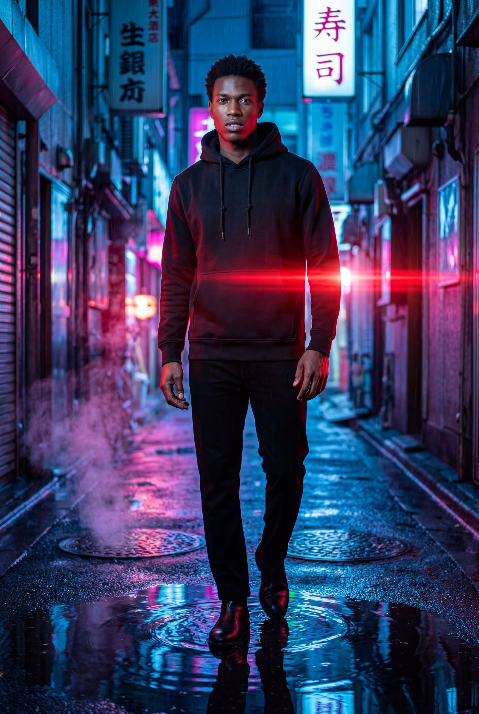 Black Men's Classic Drawstring Hood Regular Fit Pullover Hoodie - Men's hoodie - Photo 16