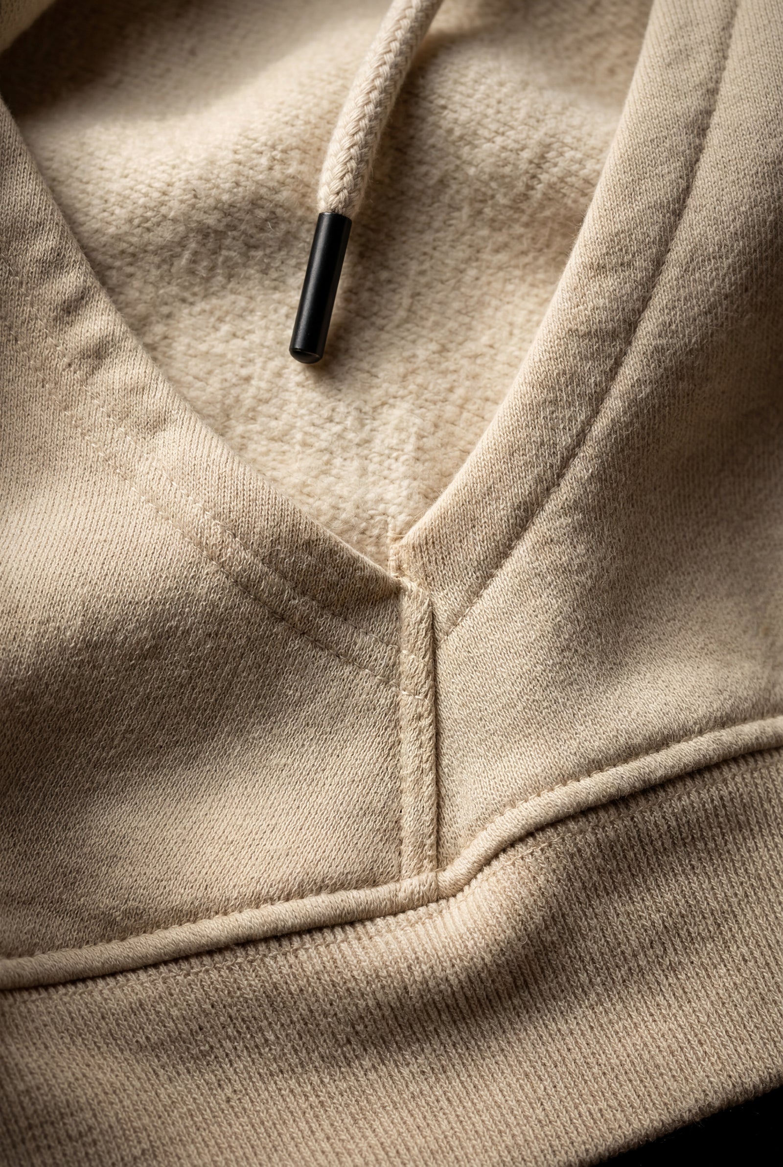 Cream Men's Classic Drawstring Hood Regular Fit Pullover Hoodie - Men's hoodie - Photo 6