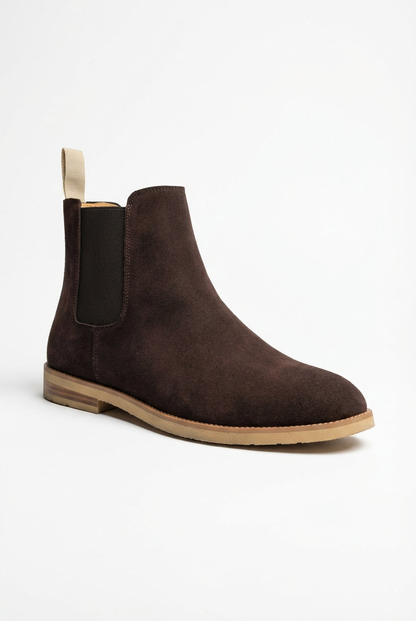 Dark Brown Chelsea Ankle Boots - Photo 1