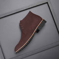 Dark Brown Chunky Sole Derby Boots - Photo 4