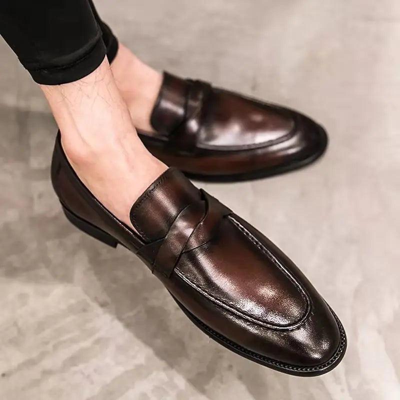 Polished Almond Toe Classic Penny Loafers - Photo 5