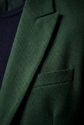Dark Green Slim Fit Single-breasted Two Piece Suit Set - Two-piece set - Photo 4